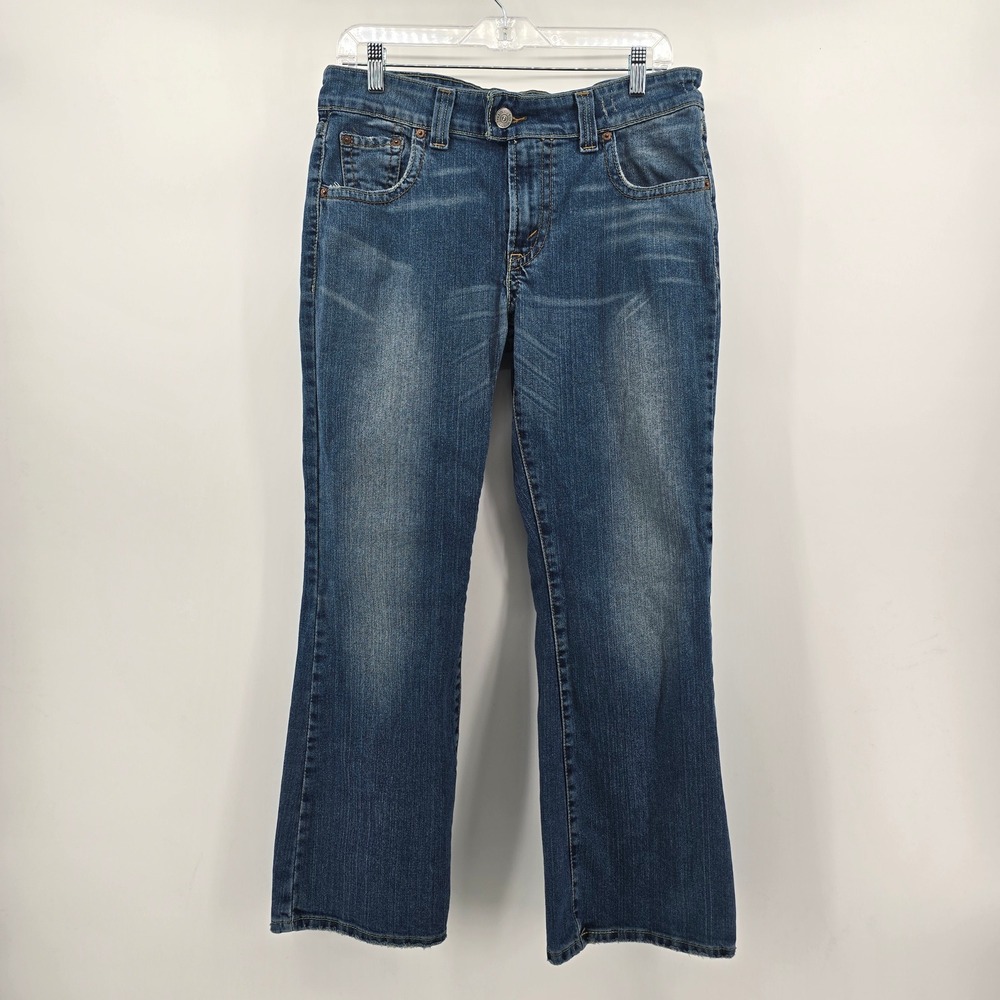 Levi's 515 Bootcut Jeans Womens 12 Medium Wash Flap Pocket Stretch Denim